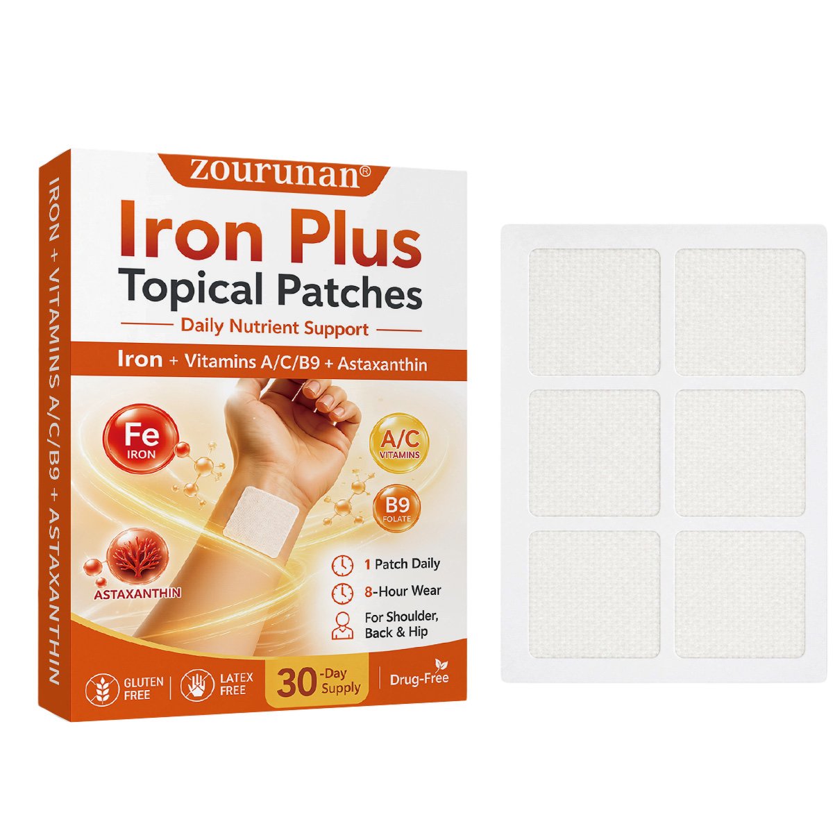 zourunan铁元素_78_15_114_复制 拷贝 Iron Plus Topical Patches - 图片 1