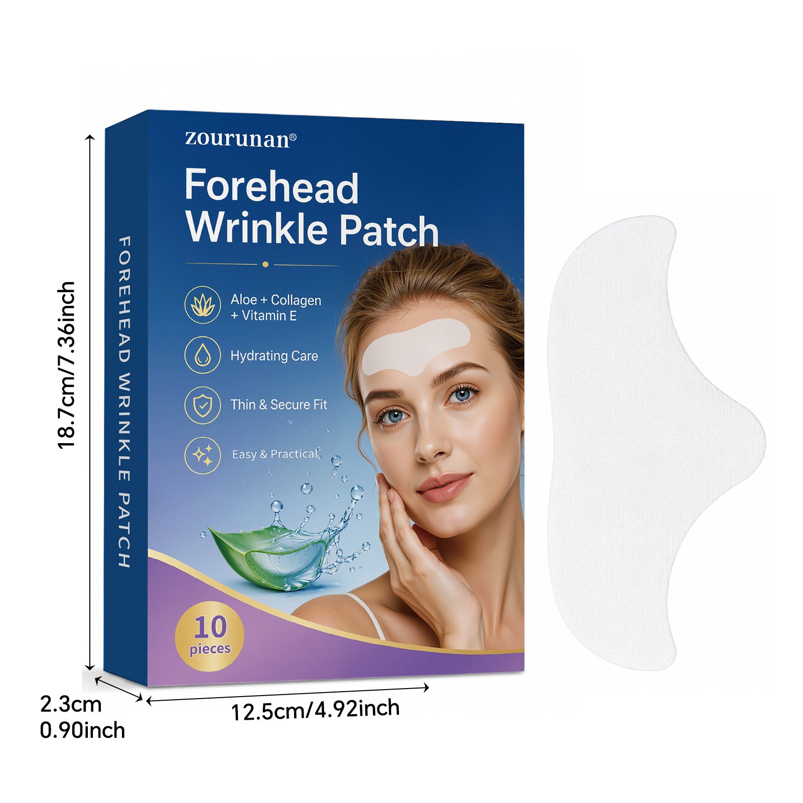 抗皱额头贴 Forehead Wrinkle Patch - 图片 1