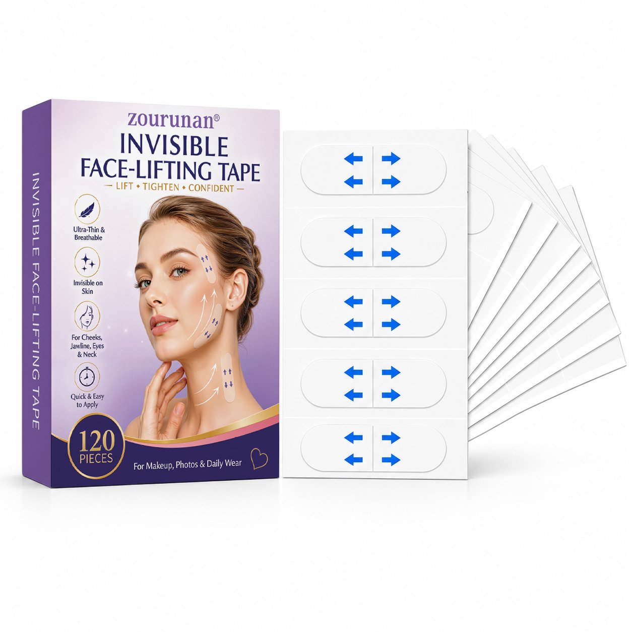 透明面部提升胶带_64_16_90(1) 拷贝 Invisible Face-lifting Tape - 图片 1